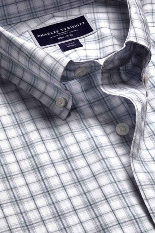Charles Tyrwhitt Non-iron Stretch Poplin Check Shirt