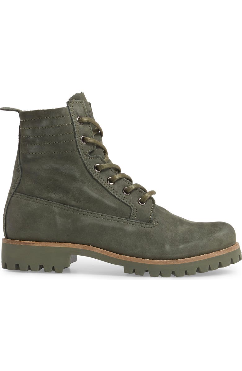 Blackstone OL23 Lace-Up Boot, Alternate, color, Dark Green Nubuck
