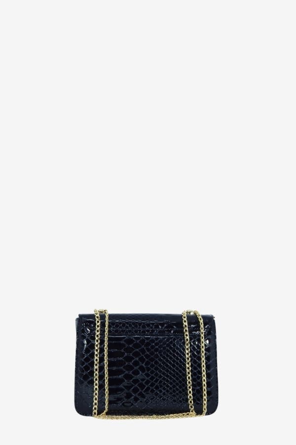 Gallop Patent Leather Shoulder Bag 471, Alternate, color, Black