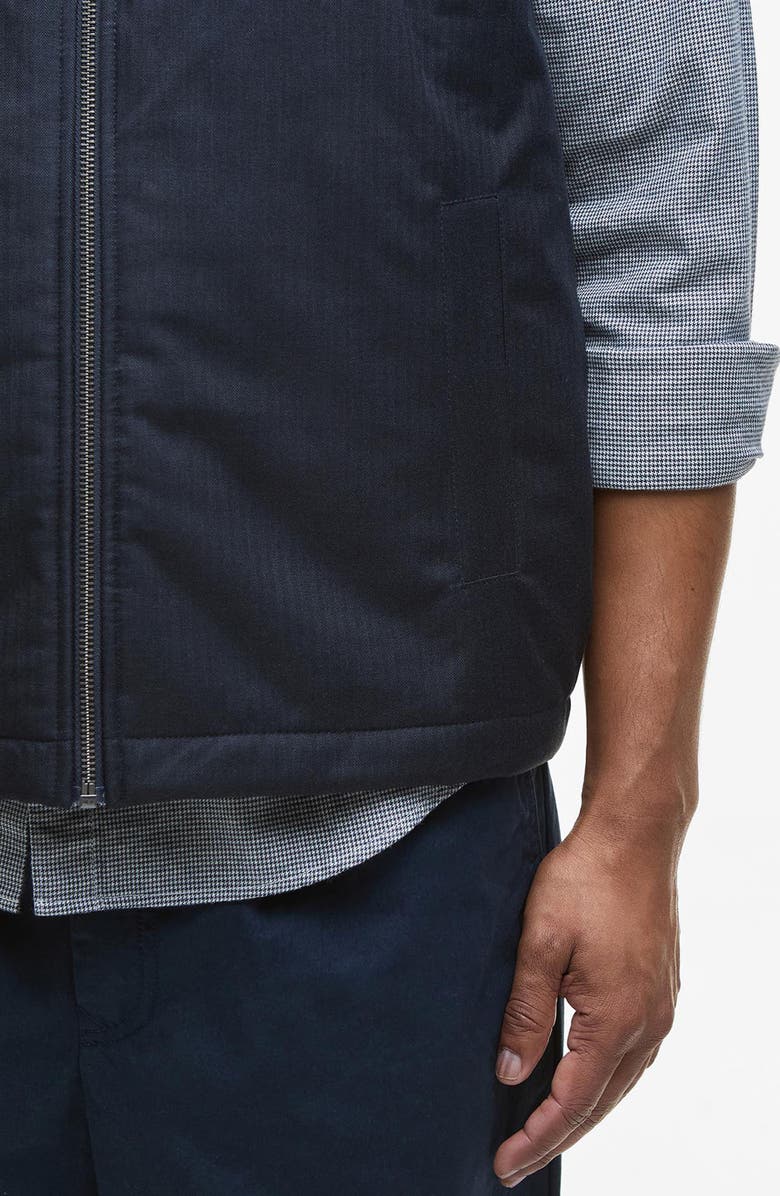 Barbour Dryburn Mixed Media Vest, Alternate, color, Navy