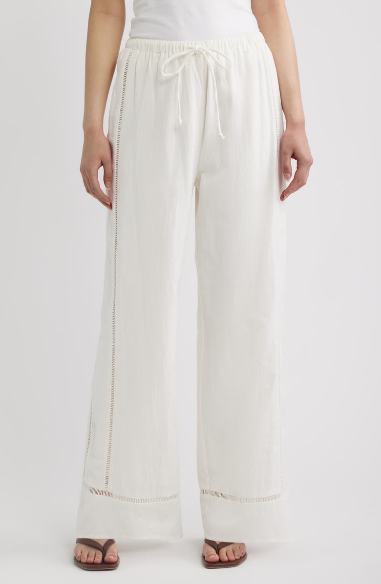 A.REN Siena Wide Leg Pants, Main, color, Off White