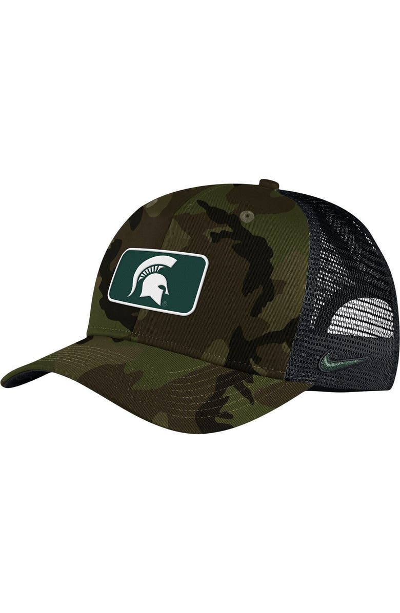 Nike Men's Nike Camo/Black Michigan State Spartans Classic99 Trucker Snapback Hat, Main, color, Camo