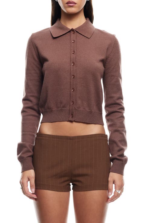 Awakening Crop Polo Cardigan