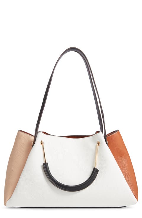 Faux Leather Satchel