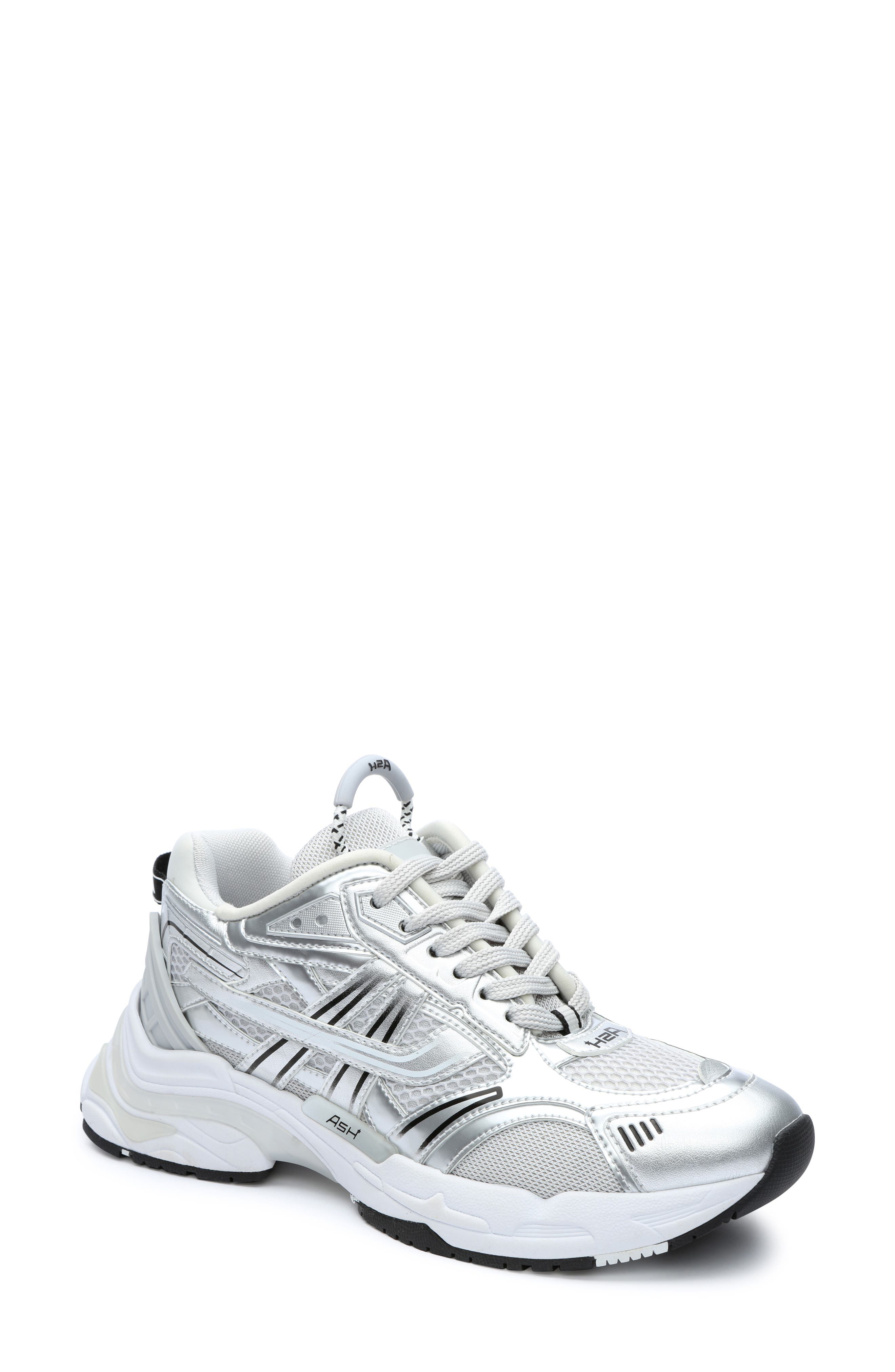 Ash Race Sneaker, Main, color, Silver/ Pearl