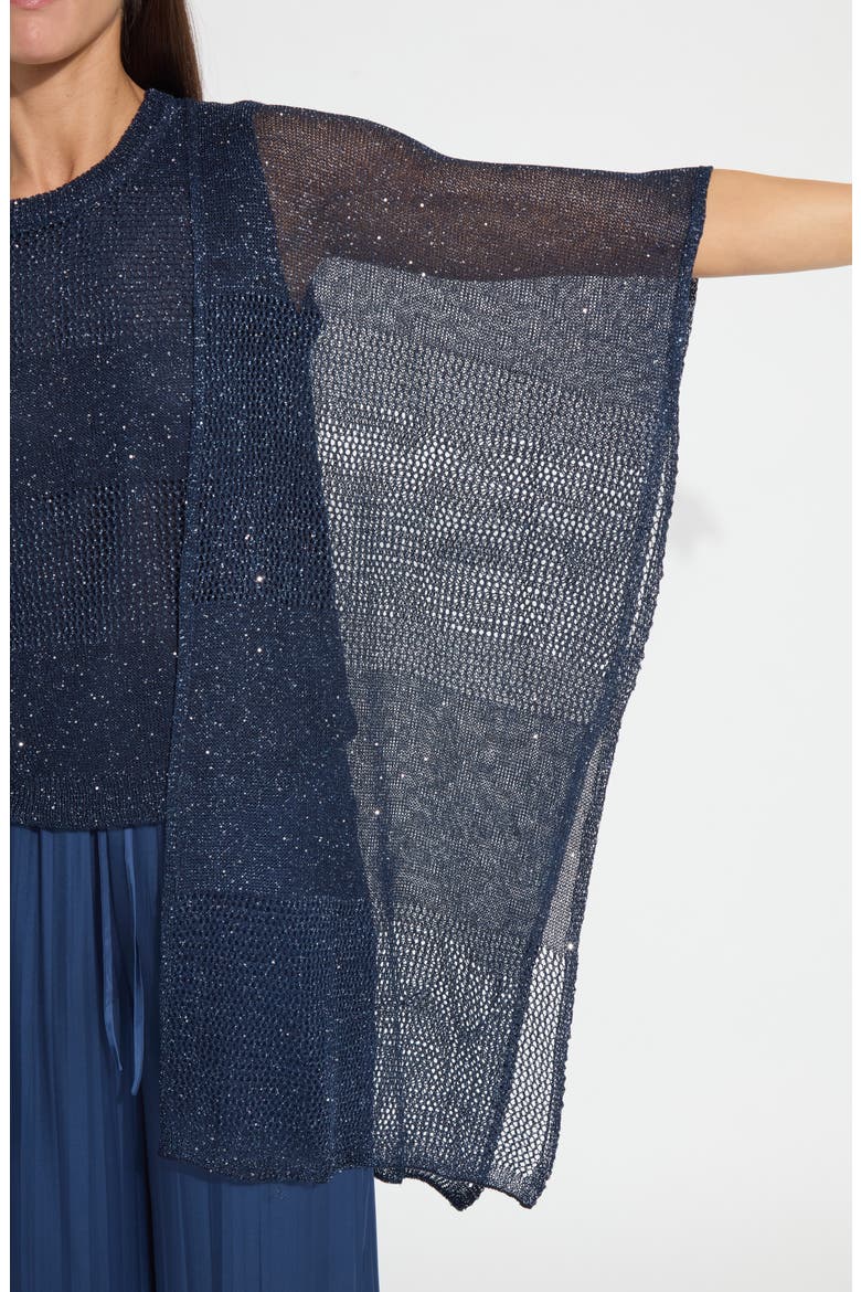 Riva Mesh Sequin Shrug, Alternate, color, CAPRI BLUE SEQUINS