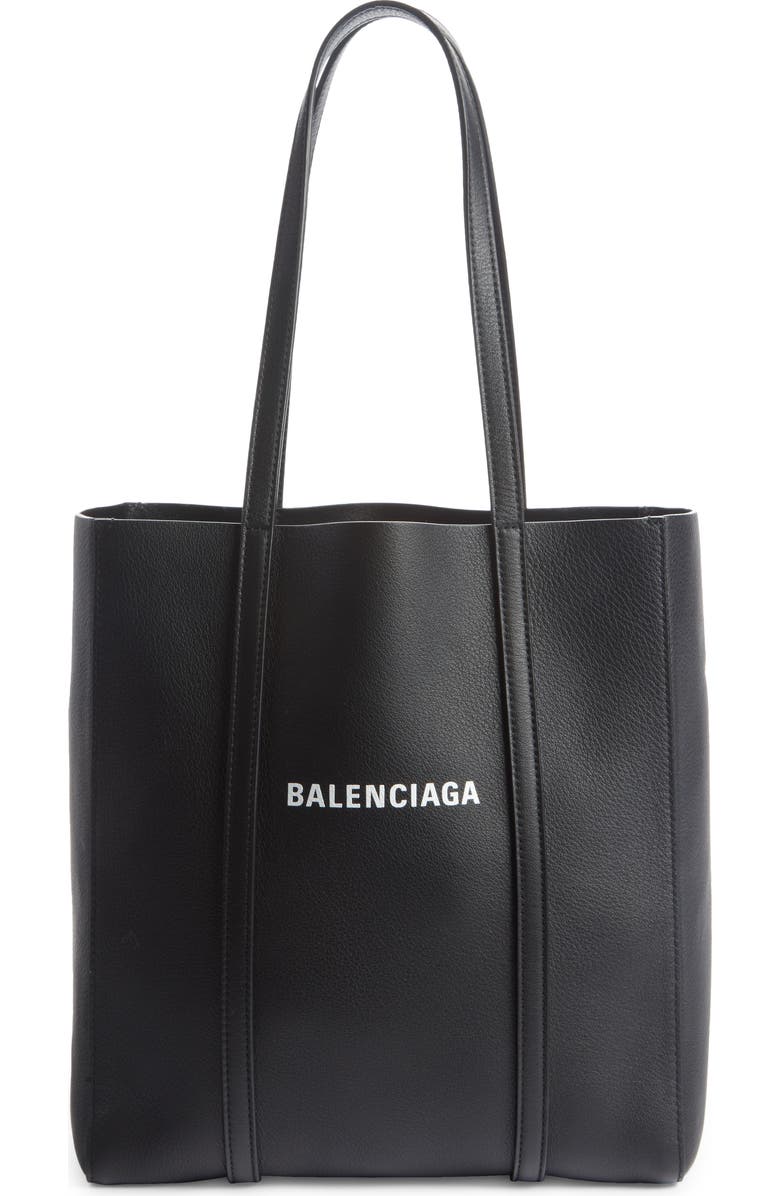Balenciaga Extra Small Everyday Logo Calfskin Tote, Main, color,