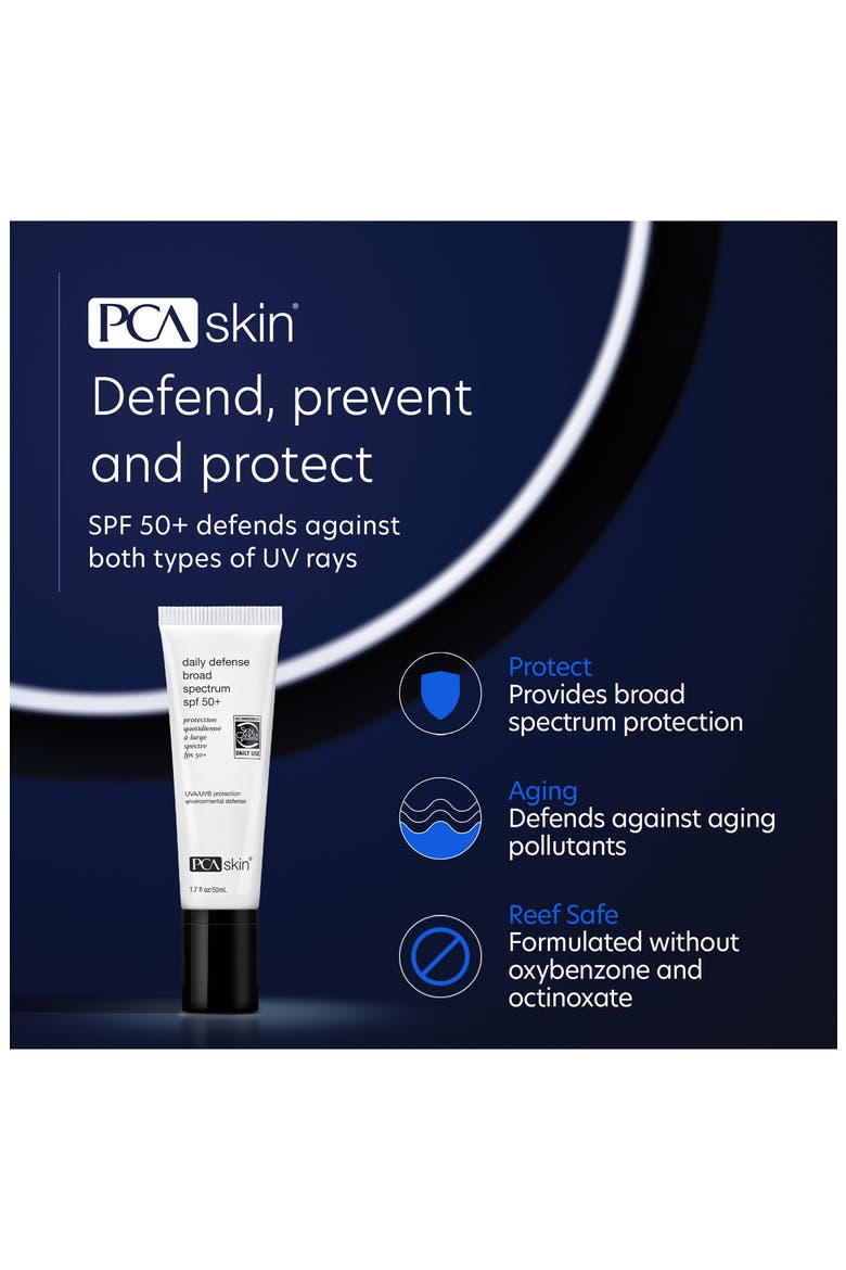 Daily Defense Broad Spectrum SPF 50+ Sunscreen, Alternate, color, NO COLOR