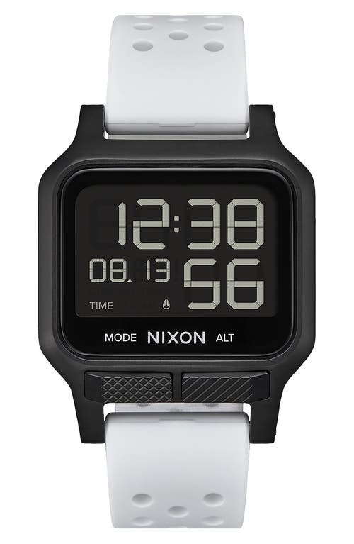 Nixon Heat Digital Rubber Strap Watch In Multi