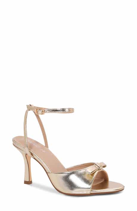 Farida Faux Leather Ankle Strap Sandal