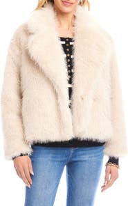 Karen Kane Faux Fur Crop Jacket