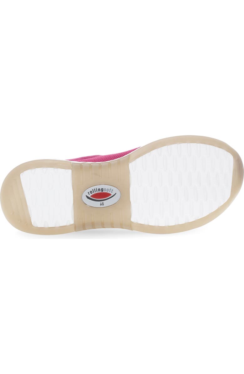 Gabor Mixed Media Sneaker, Alternate, color, Fuxia