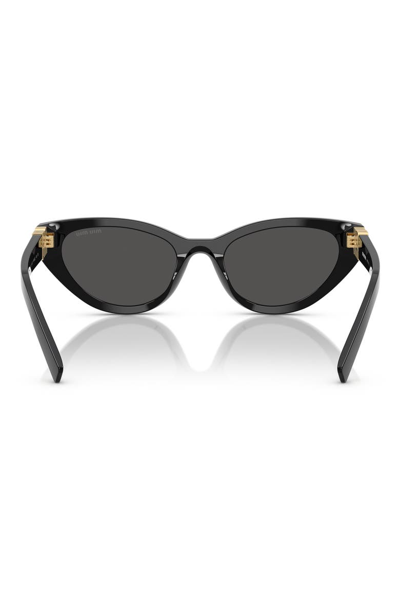 54mm Butterfly Sunglasses, Alternate, color, BLACK / DARK GREY