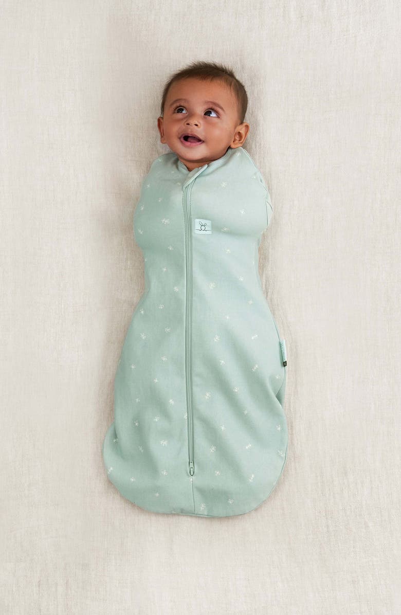 ergoPouch 0.2 TOG Organic Cotton Cocoon Swaddle Sack, Alternate, color, Sage