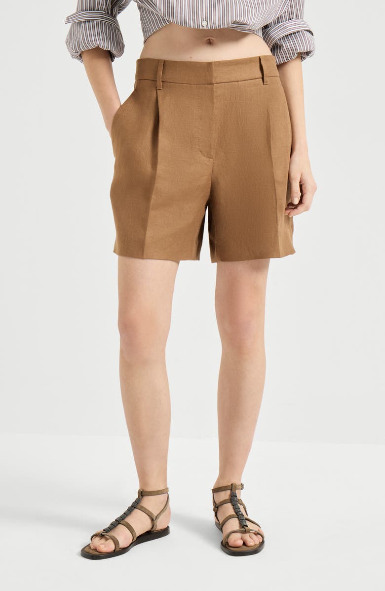 Brunello Cucinelli Sartorial shorts, Alternate, color, Mou