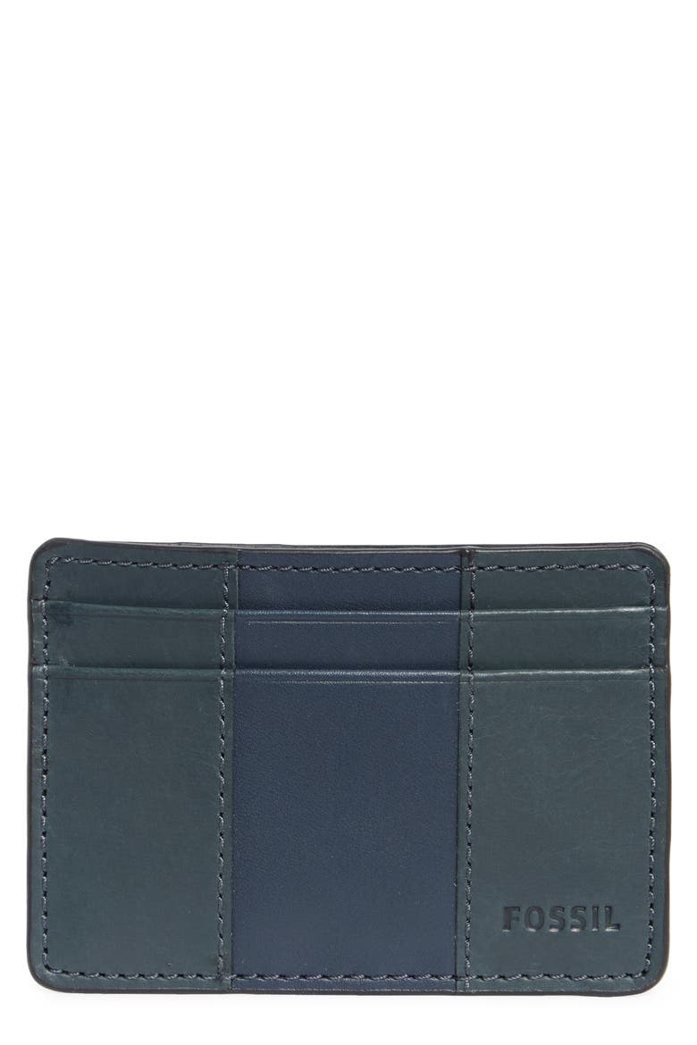 Everett Card Case, Main, color, NAVY