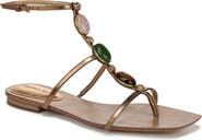 Veronica Beard Alba Embellished Ankle Strap Sandal