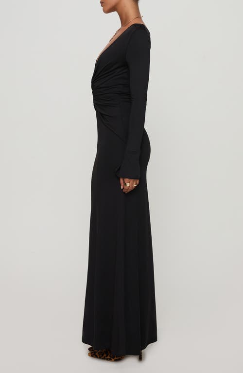 Princess Polly Lezure Plunge Long Sleeve Maxi Dress