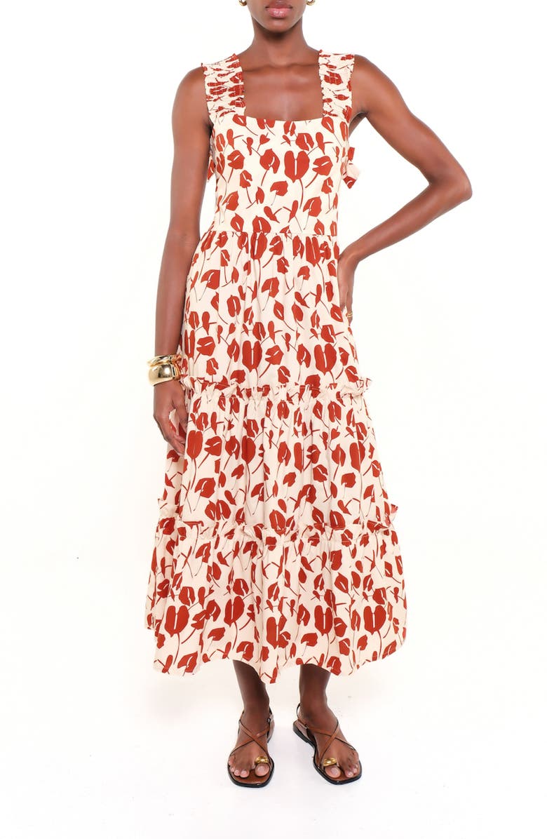 The Lulo Project The New Sunset Print Sleeveless Maxi Dress, Main, color,
