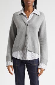 Cinq à Sept Megan Mixed Media Pullover Sweater