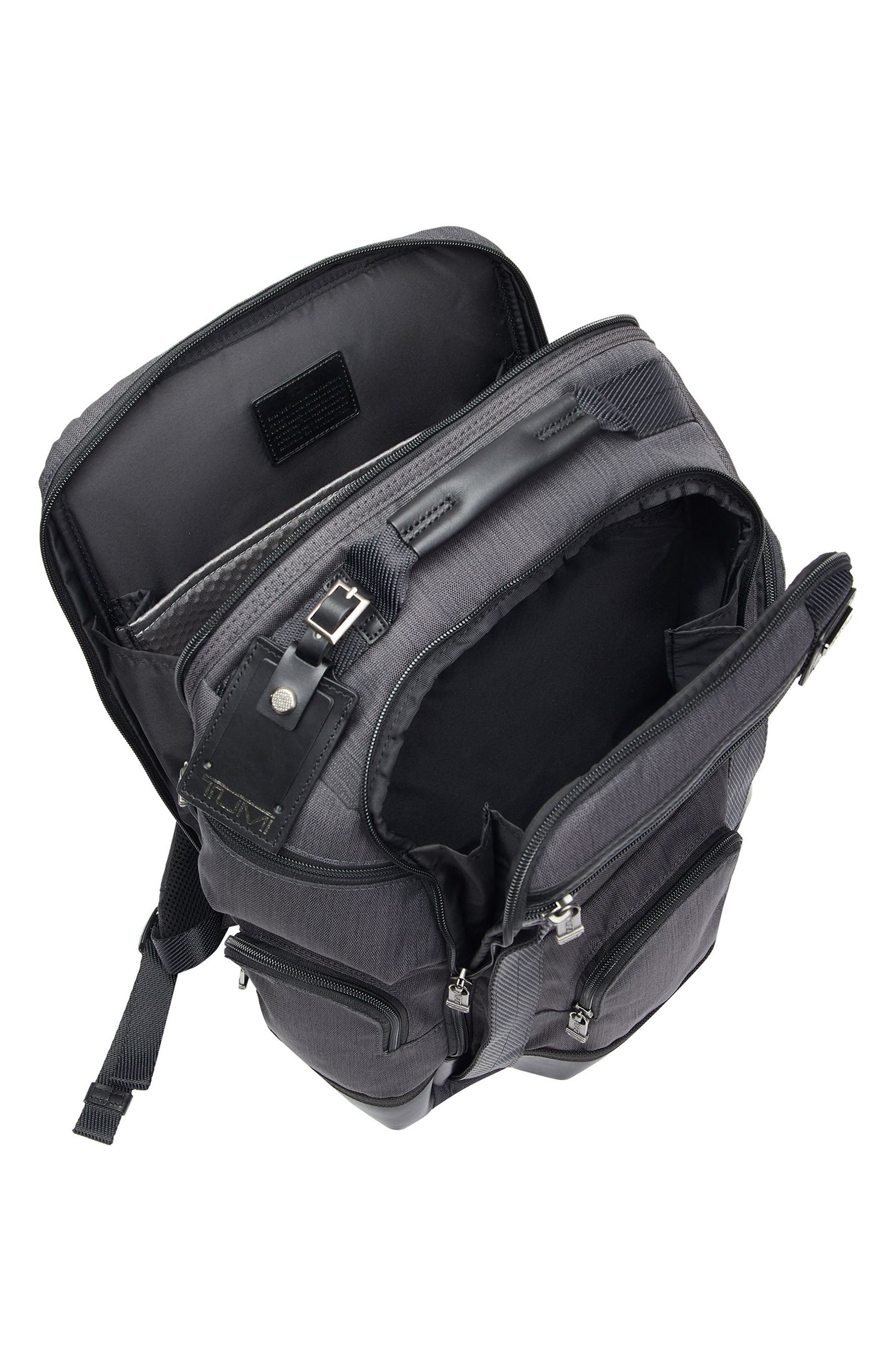 TUMI Parrish Leather Trimmed Backpack, Alternate, color, 