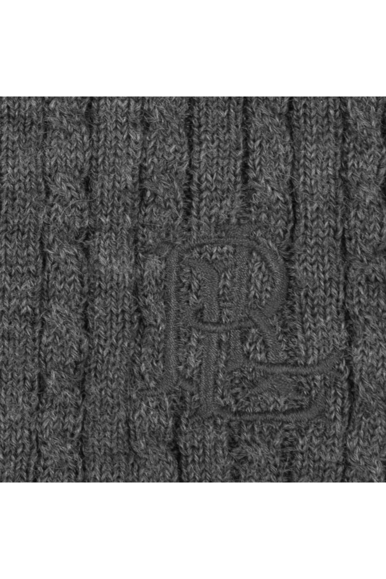 baby cable beanie, Alternate, color, medium flannel hthr
