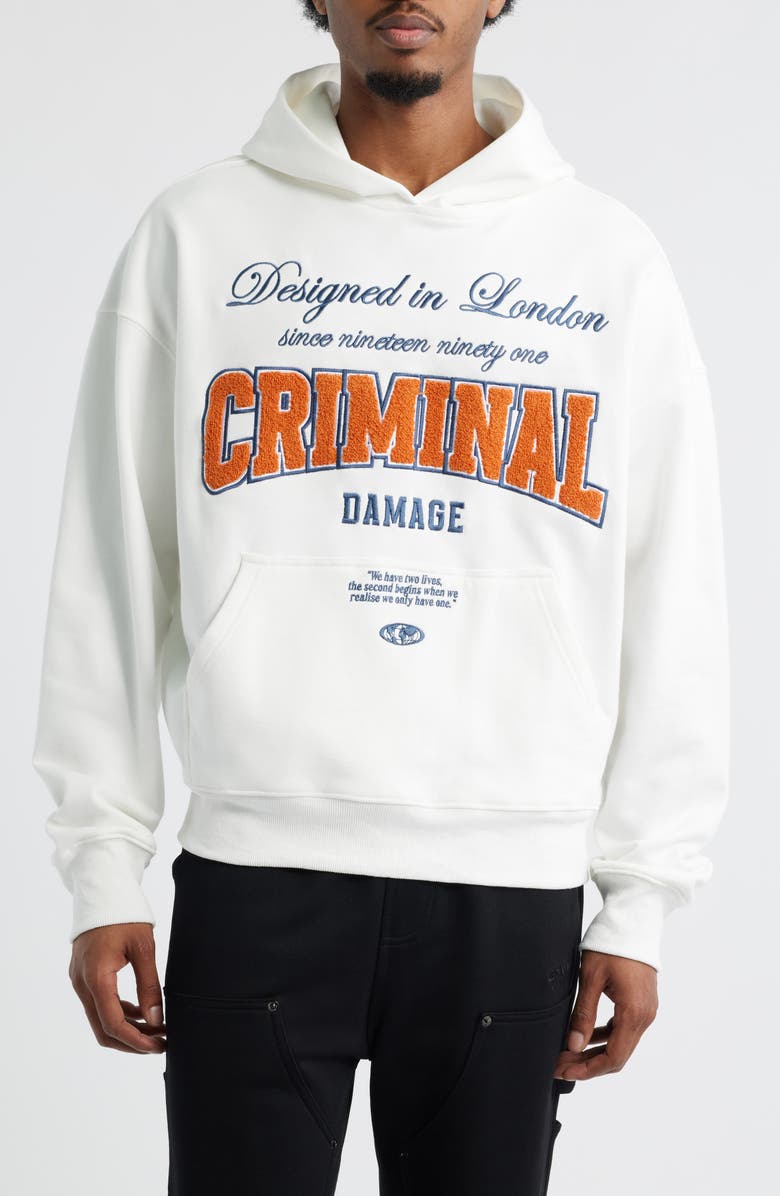 CRIMINAL DAMAGE Two Lives Hoodie, Main, color, 