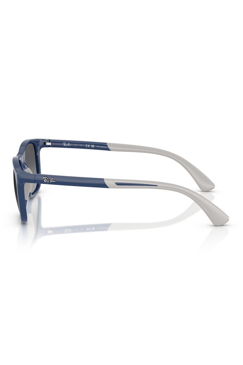 Kids' 47mm Gradient Square Sunglasses, Alternate, color, BLUE/ RUBBER GREY