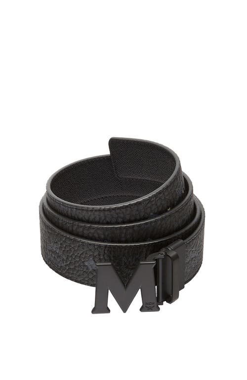 Mcm Claus M Reversible Belt 1.75" In Visetos In Black