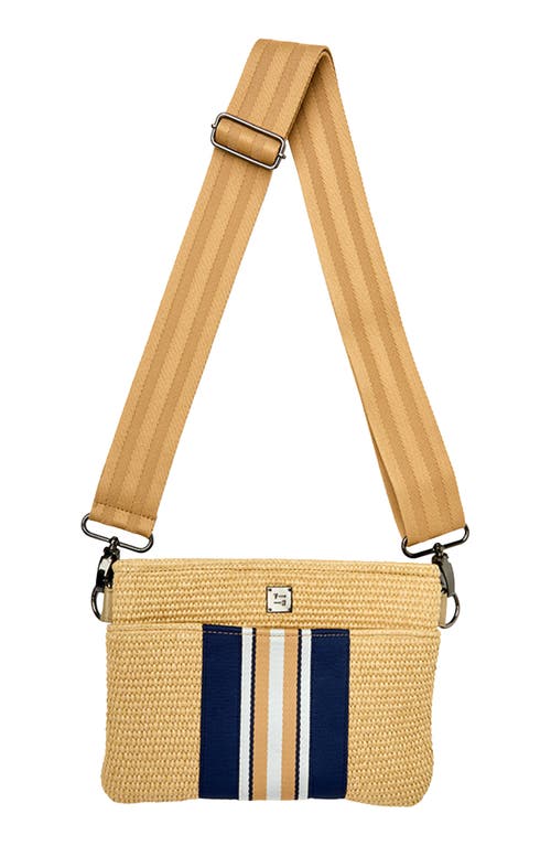 Think Royln Coastal Escape 2.0 Raffia Crossbody Bag In Sand