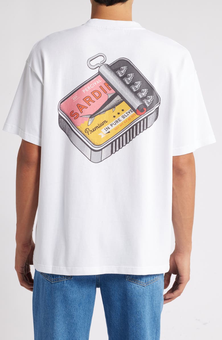 Percival Sardines Oversize Graphic T-Shirt, Alternate, color,