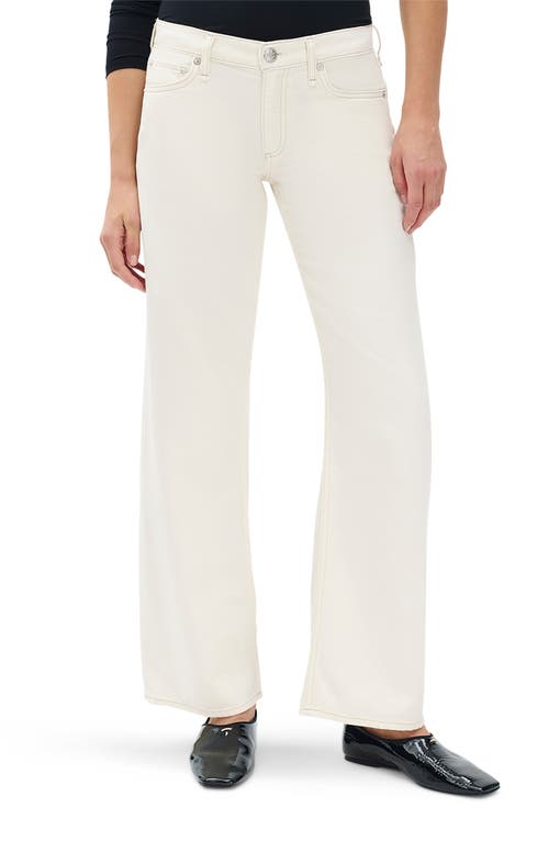 Rag & Bone /jean Saige Featherweight Straight Leg Jeans In White