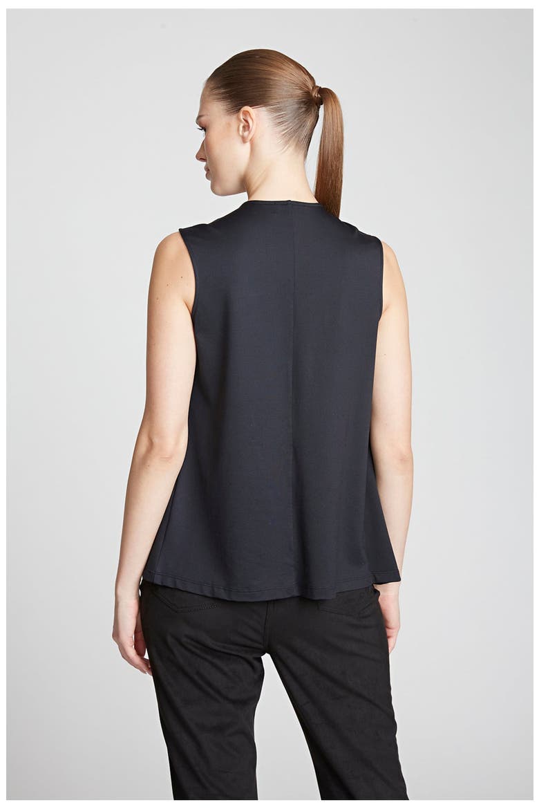 Mckinley Top In Luxe Jersey, Alternate, color, Black
