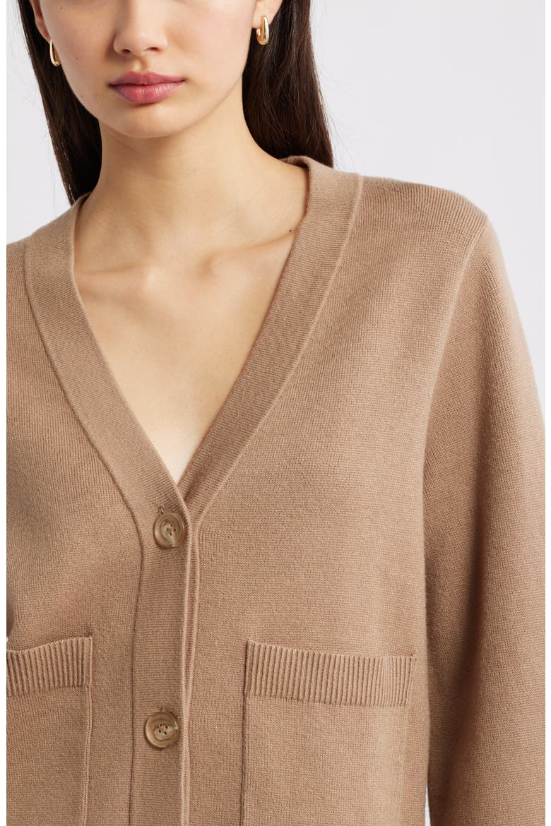 Wide Sleeve Cardigan, Alternate, color, TAN PORTABELLA