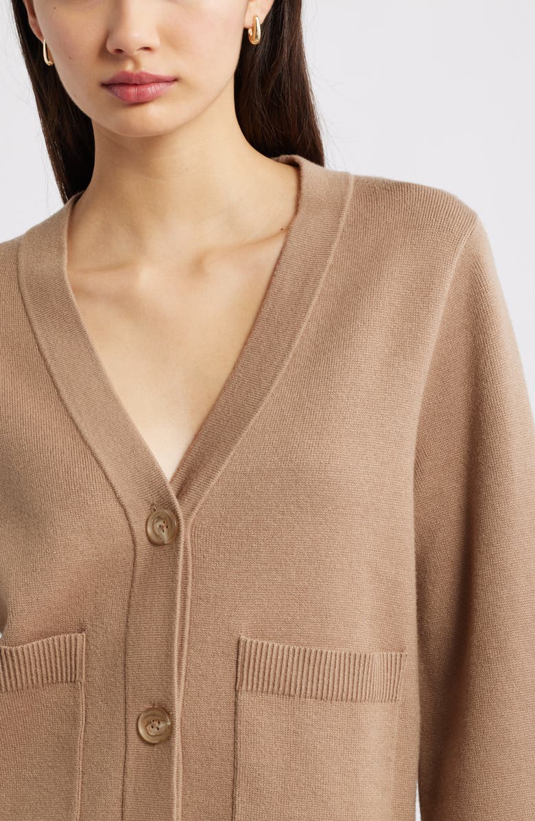 Open Edit Wide Sleeve Cardigan, Alternate, color, Tan Portabella