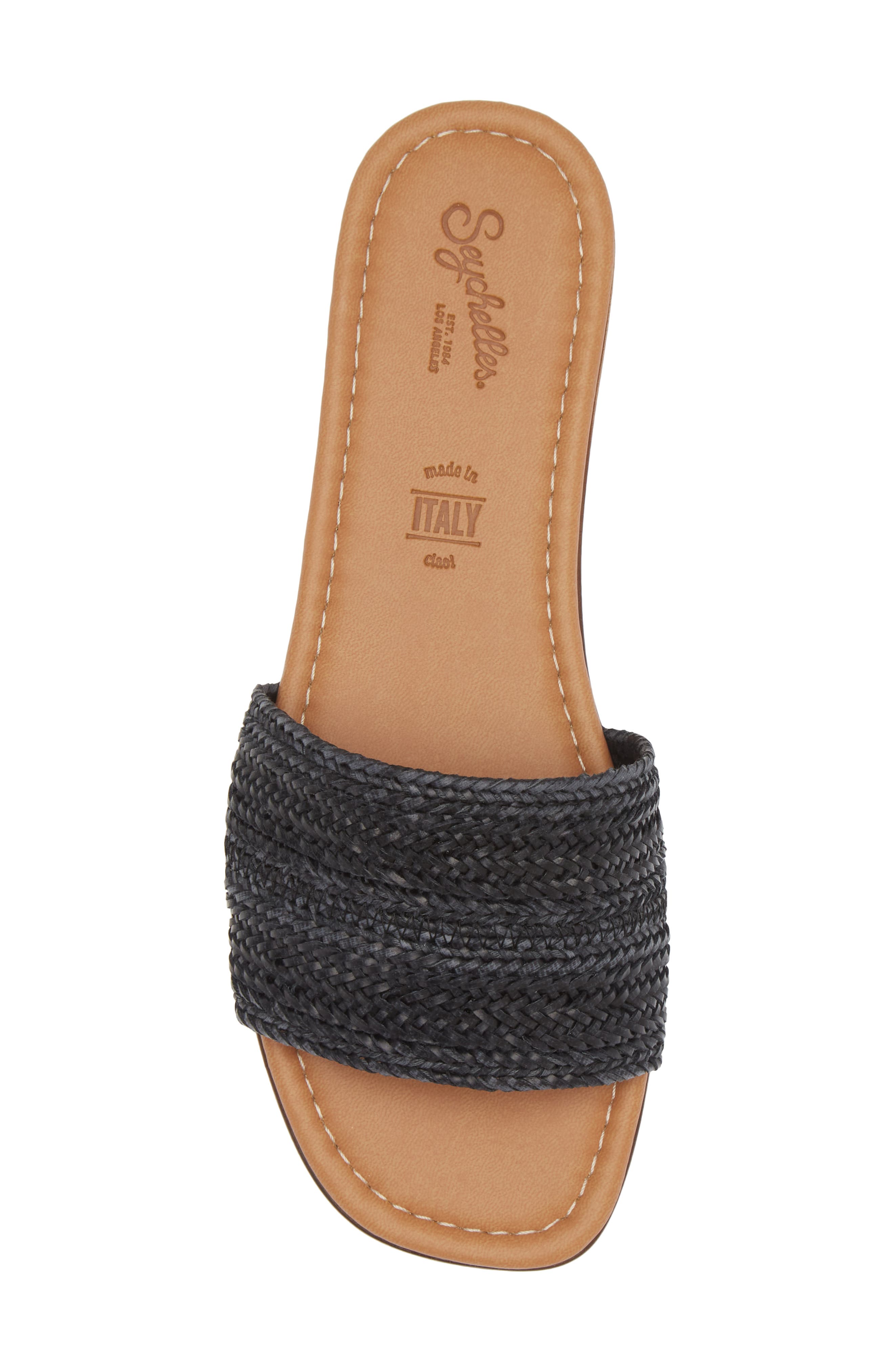 Seychelles I'm in Love Slide Sandals, Alternate, color, Black