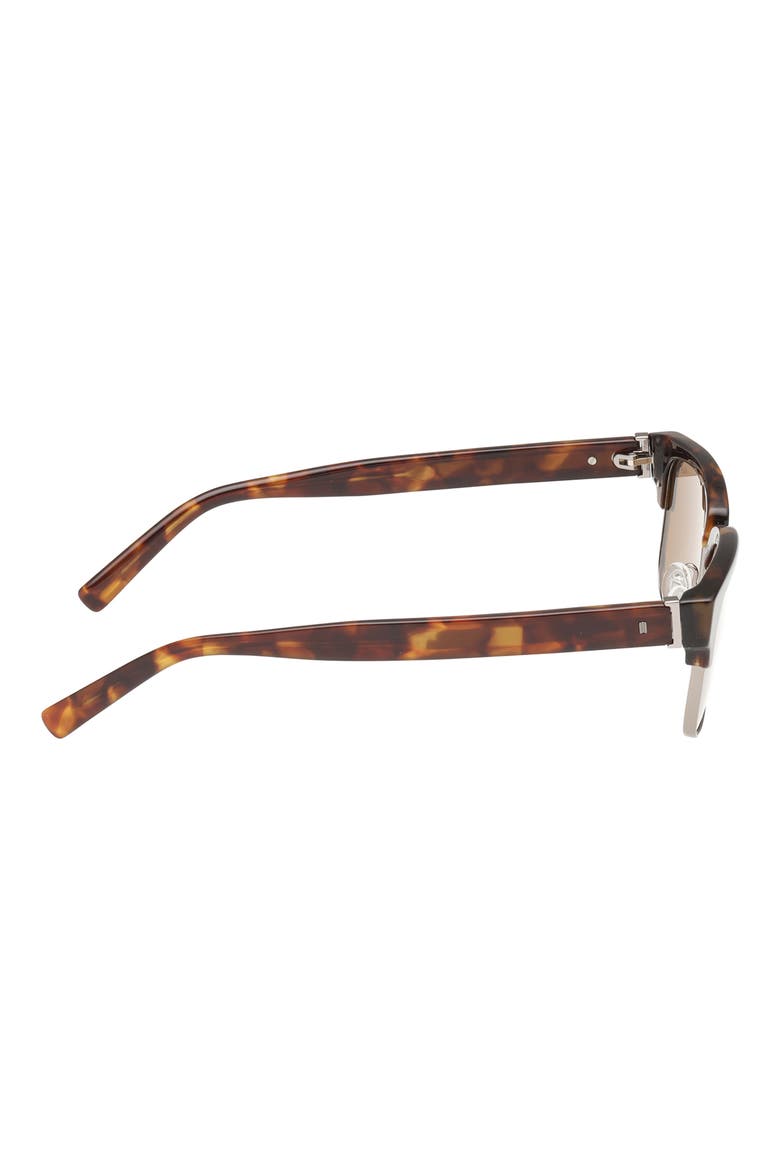 55mm Square Sunglasses, Alternate, color, DARK HAVANA / BROWN LENS