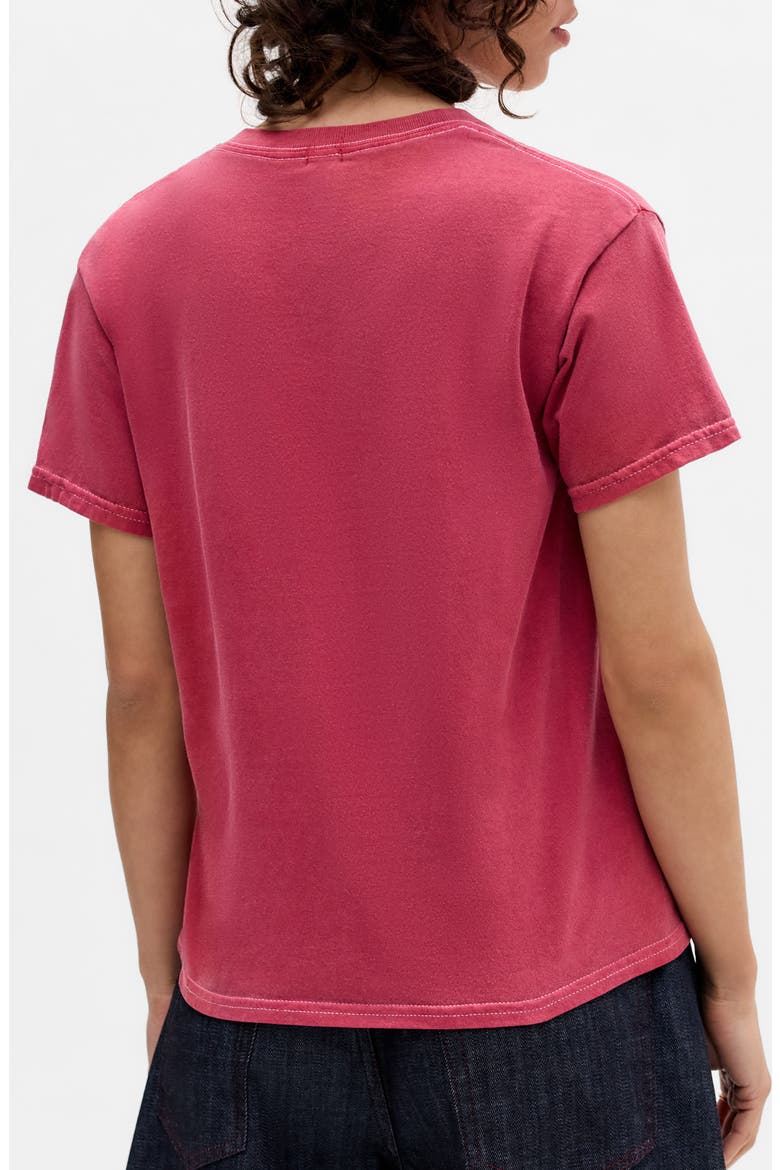 Overreacting Relaxed Cotton Graphic T-Shirt, Alternate, color, RED