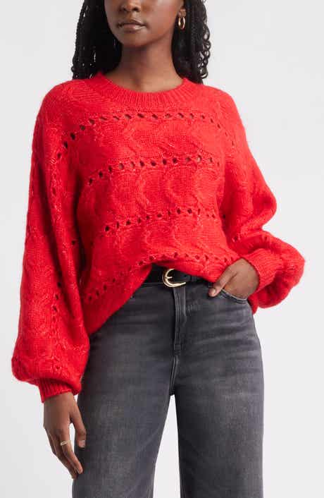 Treasure & Bond Cable Crewneck Sweater