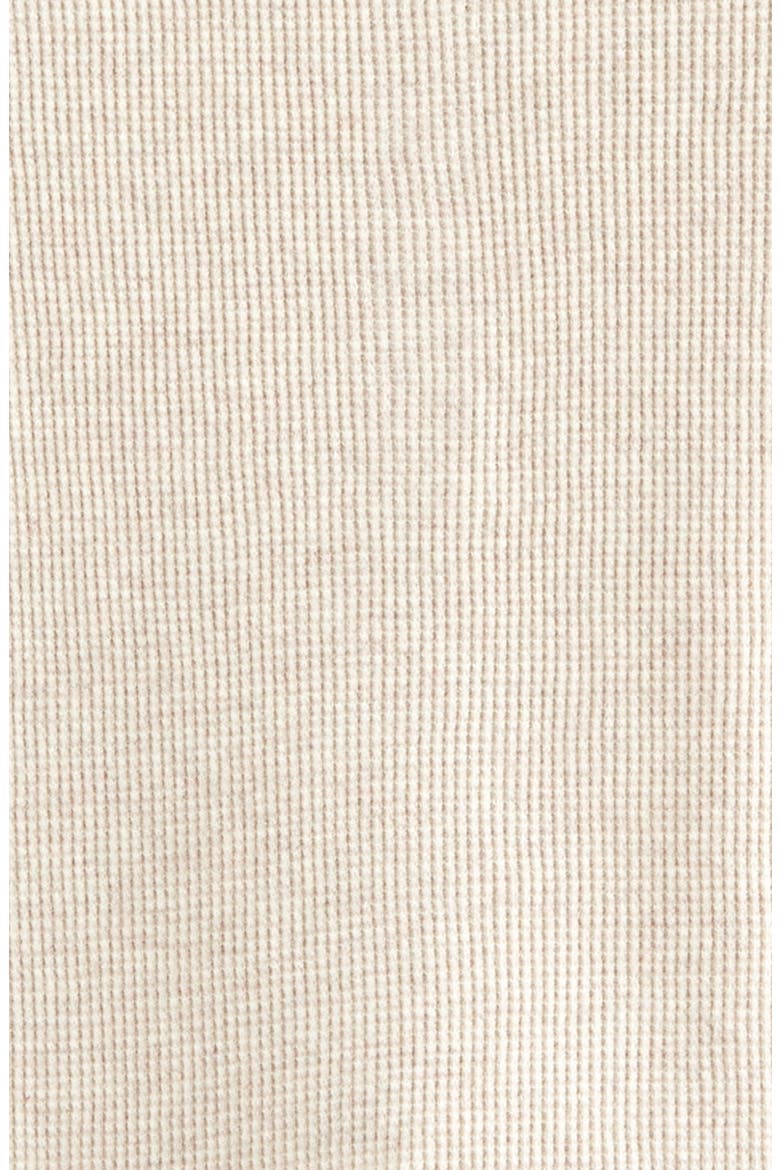 Waffle Knit Henley & Shorts Set, Alternate, color, BEIGE OATMEAL LIGHT HEATHER