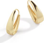 Mint & Lily Chunky Teardrop Hoop Earrings