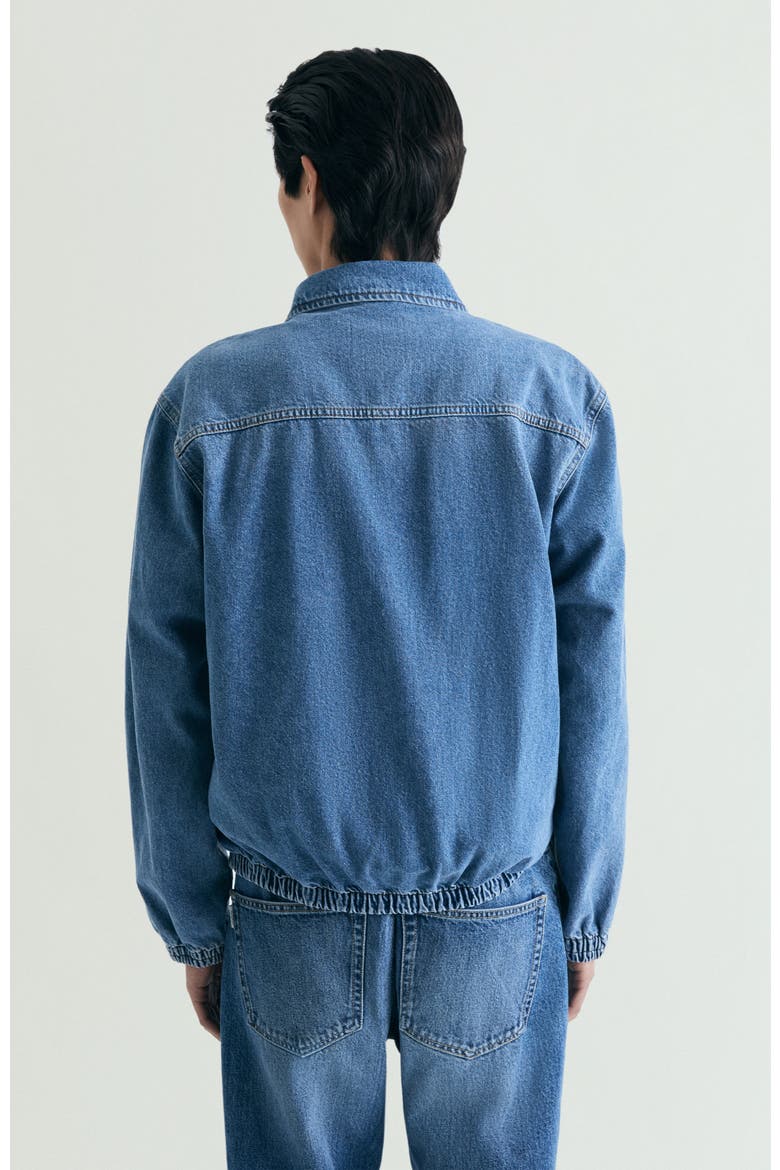 Denim Bomber Jacket, Alternate, color, Denim