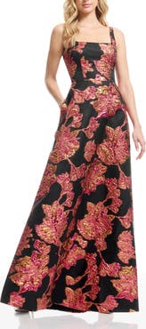 Dress the Population Vienna Jacquard Sleeveless Gown
