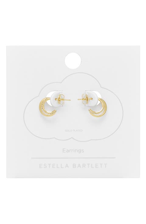 Double Illusion Hoop Earrings