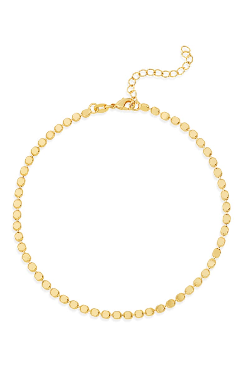 Thin Chain Anklet, Main, color, GOLD