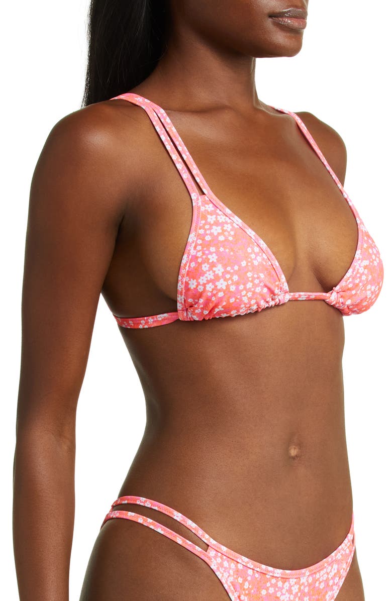 Kulani Kinis Strappy Bralette Bikini Top, Alternate, color, 