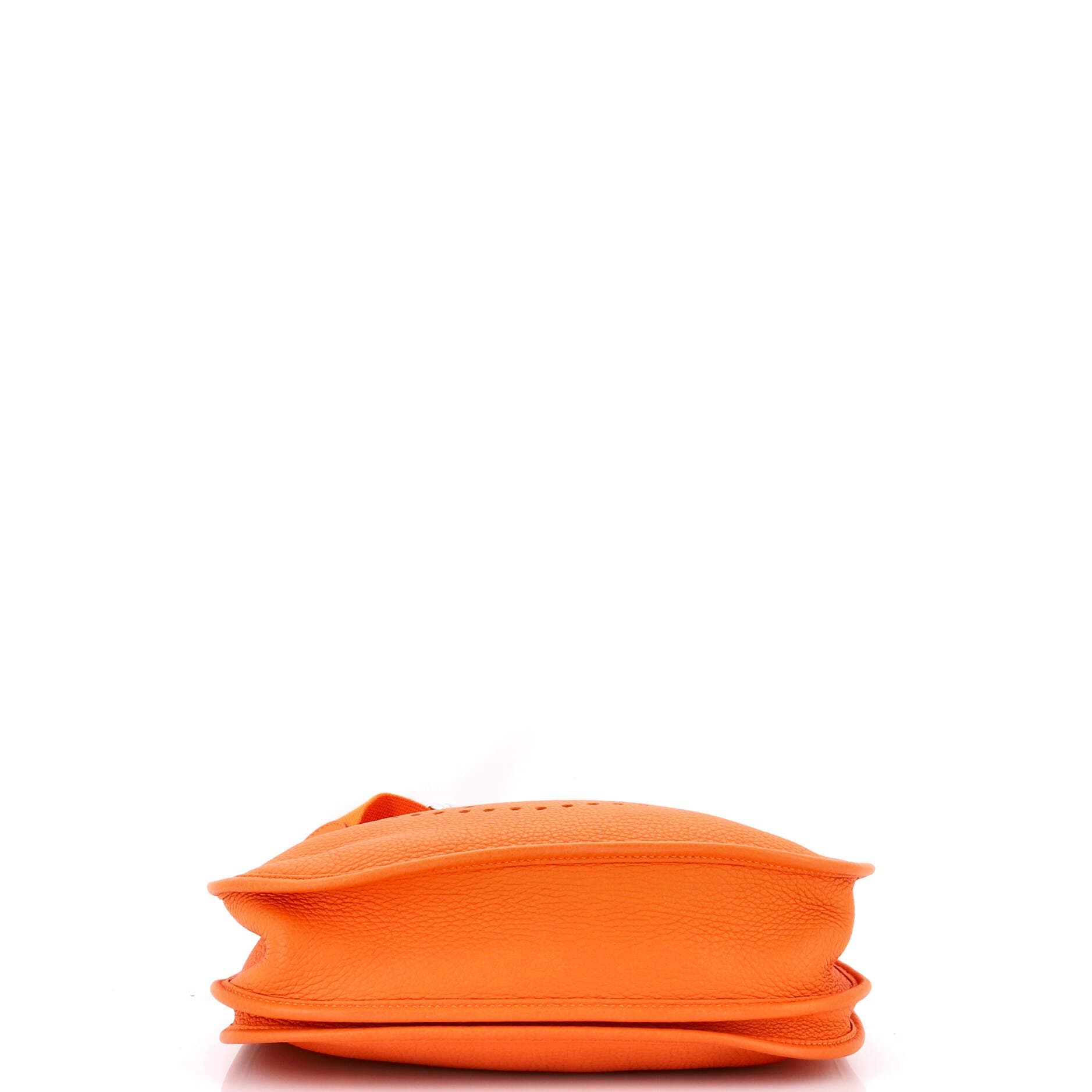 Pre-Owned Hermes Evelyne Bag Gen III Clemence PM, Alternate, color, Orange H