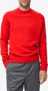 MANGO Raglan Sleeve Wool Sweater