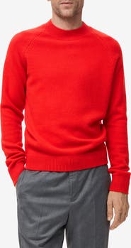 MANGO Raglan Sleeve Wool Sweater