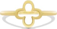 The Lovery Fine Jewelry Gold Open Clover Ring
